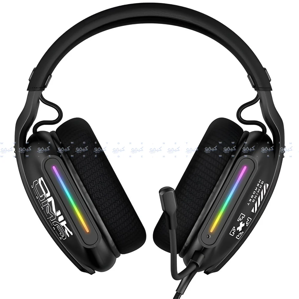 Onikuma X12 RGB Gaming Headset - Black - Image 3