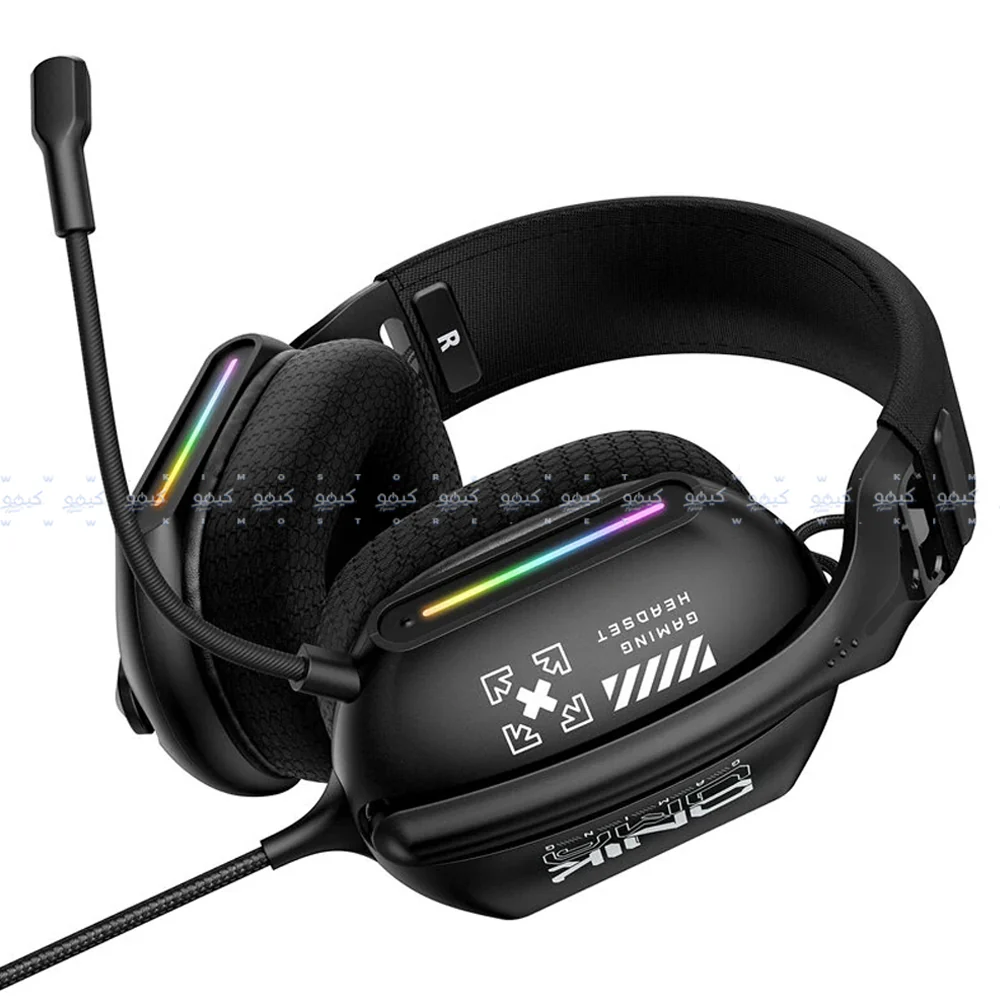 Onikuma X12 RGB Gaming Headset - Black - Image 4
