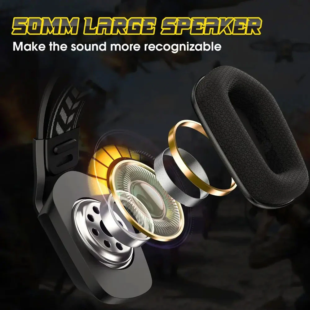 Onikuma X13 RGB Gaming Headset - Black - Image 8