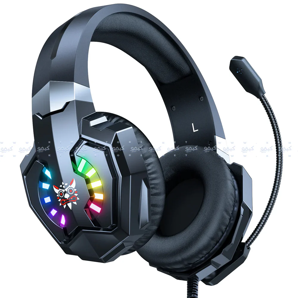 Onikuma X32 RGB Gaming Headset - Black - Image 3