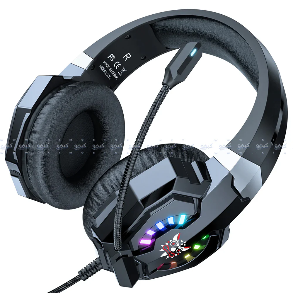 Onikuma X32 RGB Gaming Headset - Black - Image 4