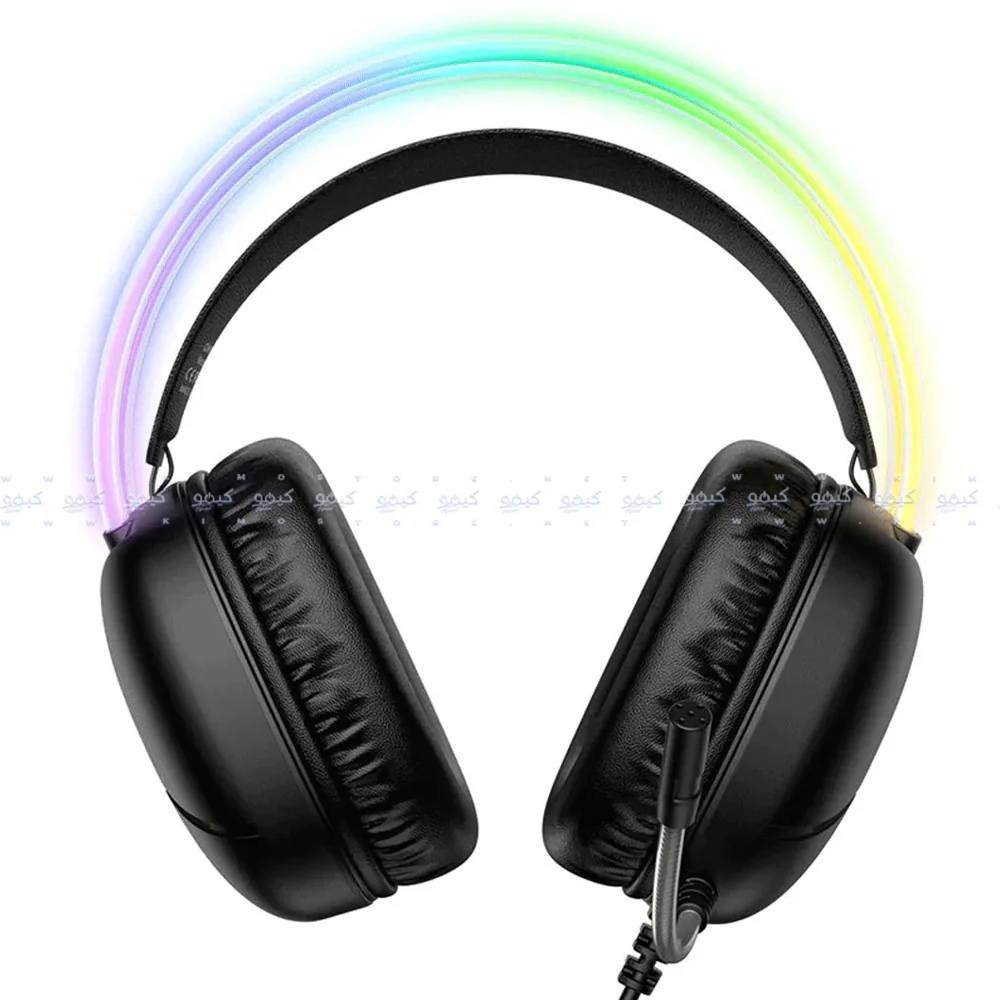 Onikuma X33 RGB Gaming Headset - Black - Image 2