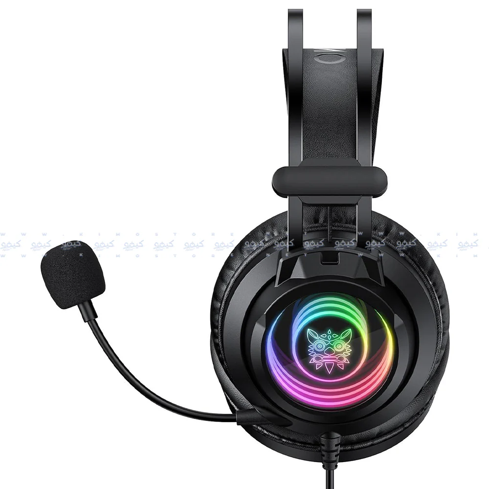 Onikuma X80 RGB Gaming Headset - Black - Image 3