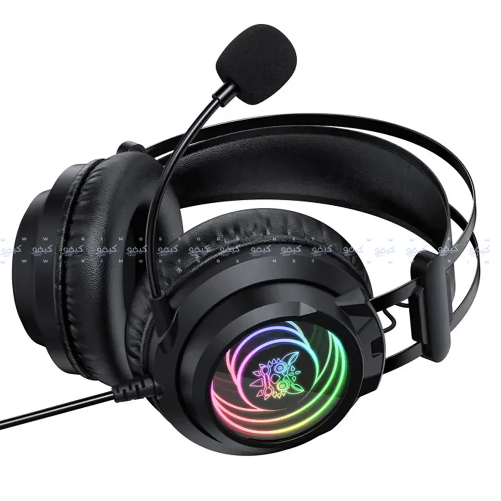Onikuma X80 RGB Gaming Headset - Black - Image 5
