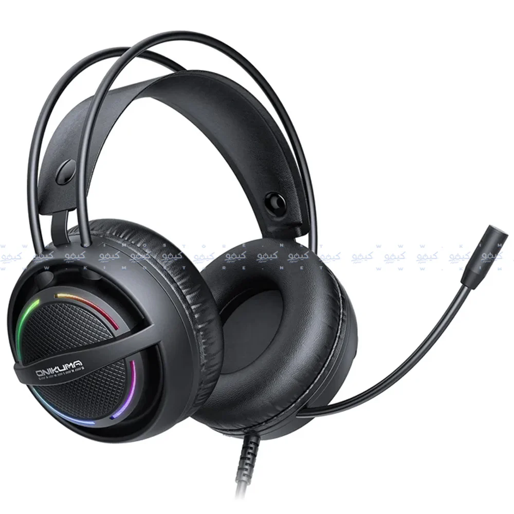 Onikuma X88 RGB Gaming Headset - Black - Image 2
