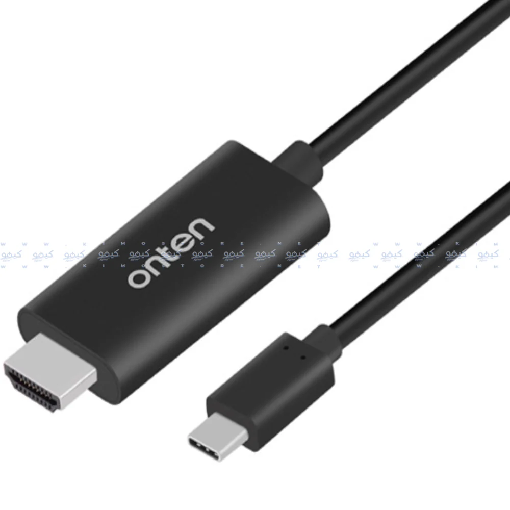 Onten OTN-9572 Type-C To HDMI 4K Converter Cable 1.8m - Black - Image 2