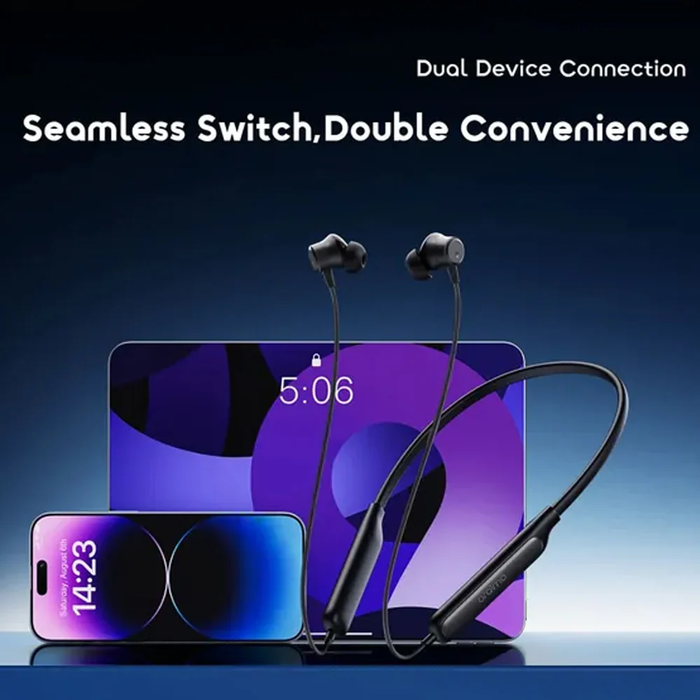 Oraimo Necklace 5 OEB-611 Neckband Wireless Earphone - Black - Image 11