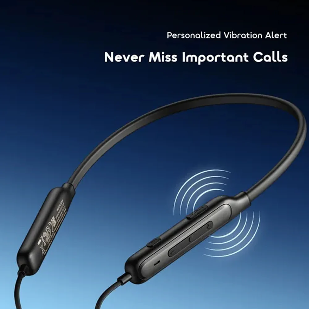 Oraimo Necklace 5 OEB-611 Neckband Wireless Earphone - Black - Image 7
