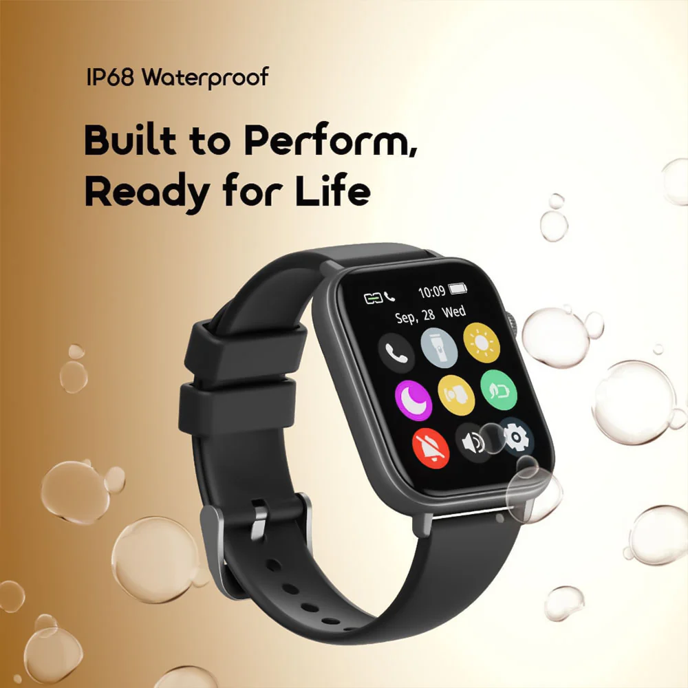 Oraimo Watch 6N OSW-8000N Smart Watch Black Case With Black Silicone Strap - Image 8