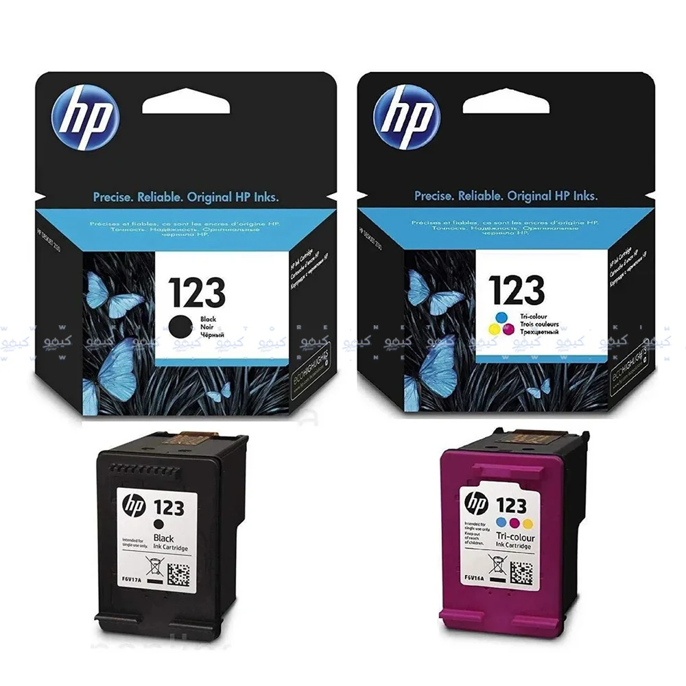 Pack of 2 HP 123 Original Ink Cartridge Set Black & Tri Color - Image 4