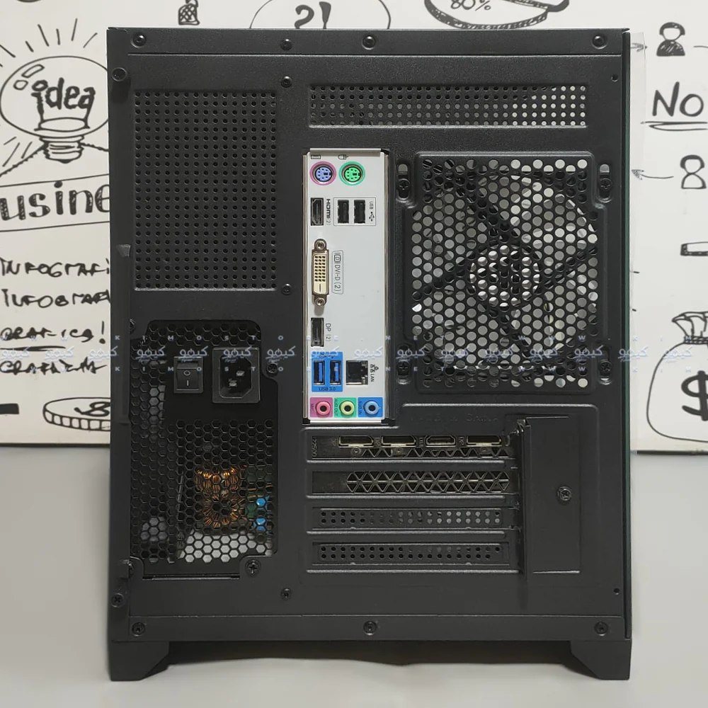 Phantom Aurora Pro Gaming Mid Tower Case (Intel Core i5-6400 - 8GB Ram - 128GB SSD - Zotac Gaming GeForce GTX 1660 Twin Fan 6GB GDDR5 Graphics Card - LG MS-G021 Motherboard LGA1151 - Power Supply 600W) Ready PC (Used) - Image 6