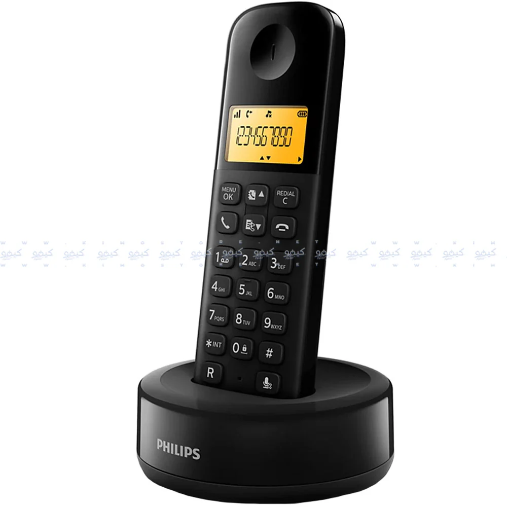 Philips D1601B/63 Cordless Telephone - Black - Image 2