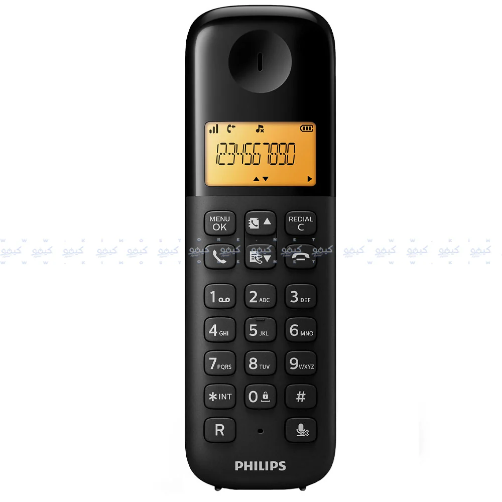 Philips D1601B/63 Cordless Telephone - Black - Image 4