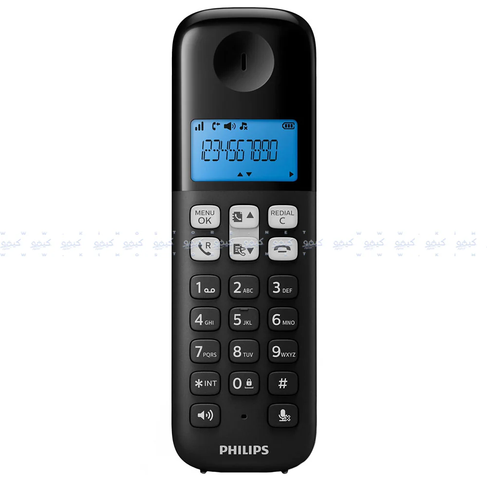 Philips D1611B/63 Cordless Telephone - Black - Image 3