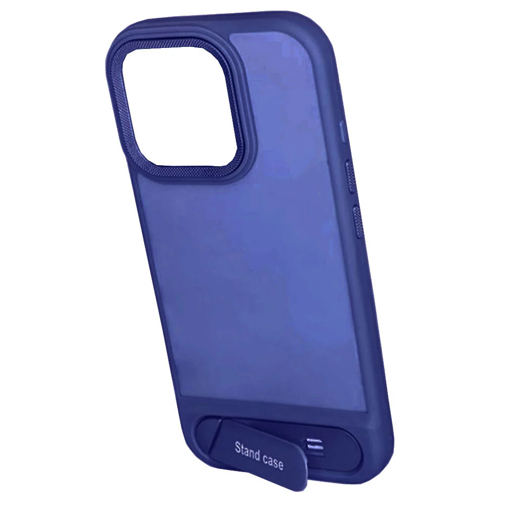 Phone Silicone Cover With Stand iPhone 16 Pro - Image 4