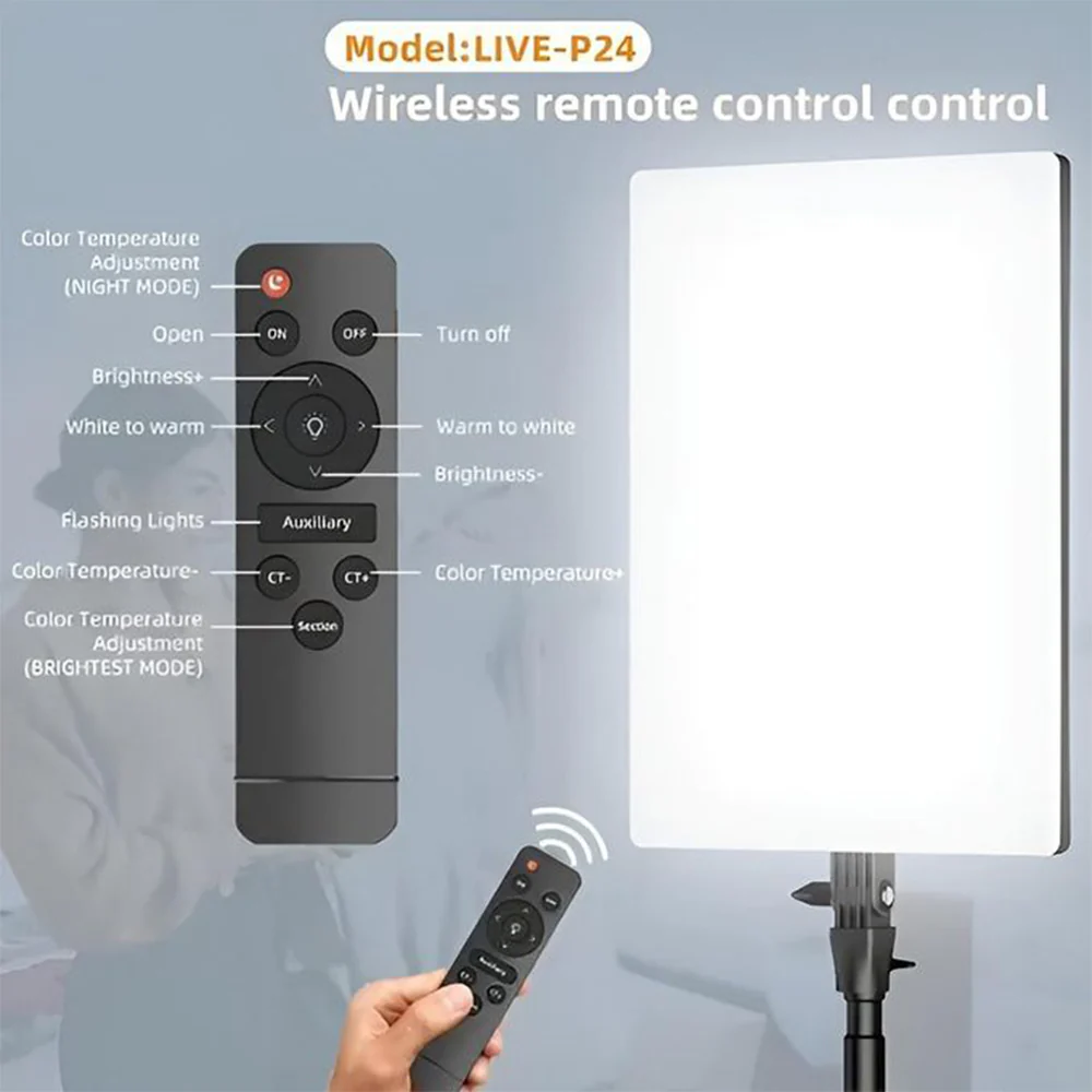 Plokama LIVE-P24 LED Professional Photography Fill Light - Image 5