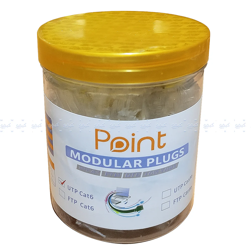Point Passthrough Plastic RJ45 Cat6 UTP (100 Pcs) - Image 3