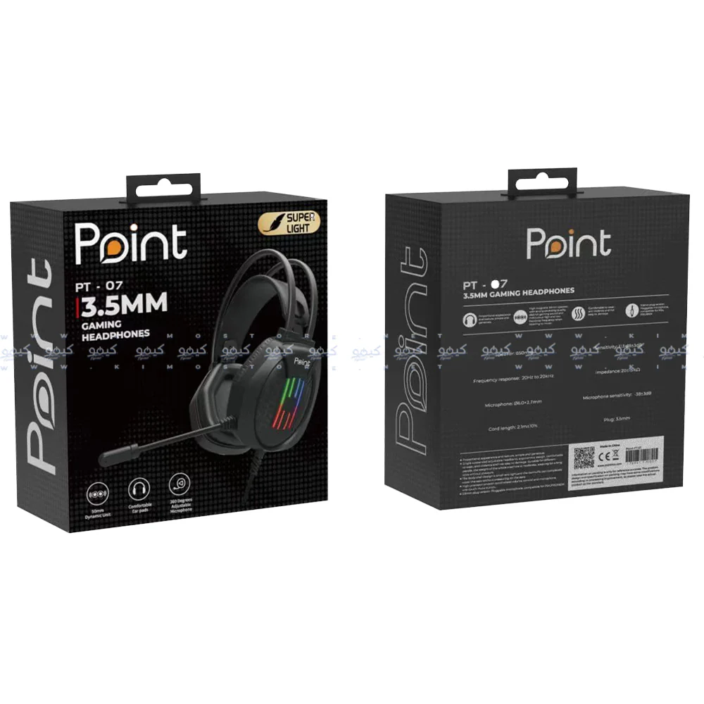 Point PT-07 Gaming Headset - Black - Image 2