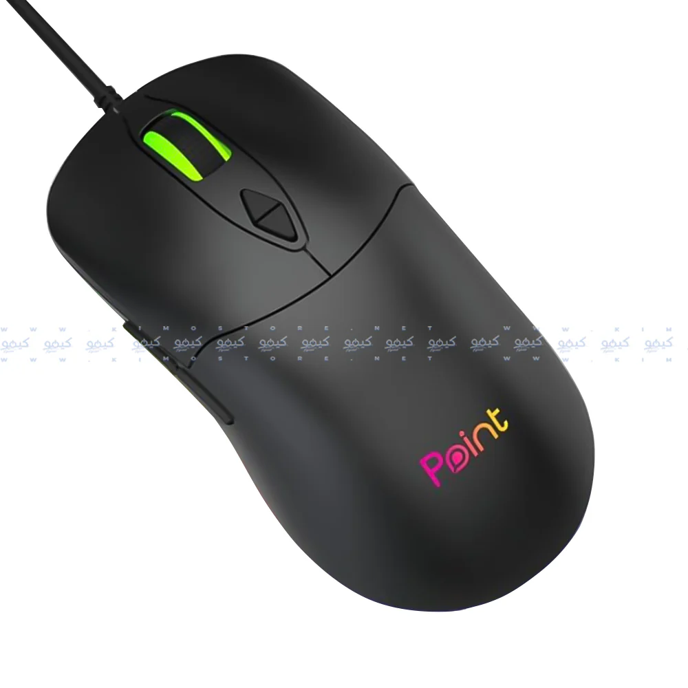 Point PT-210 Wired RGB Gaming Mouse 3600Dpi - Black - Image 2