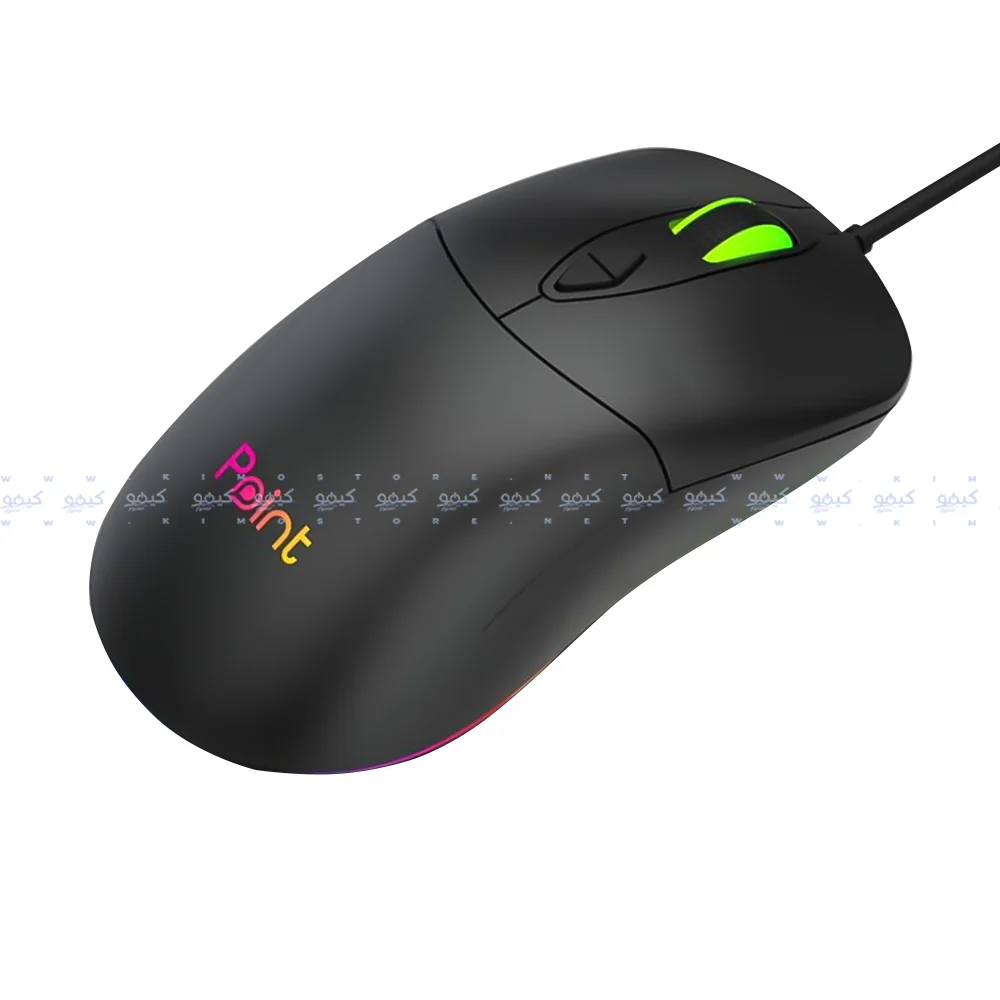 Point PT-210 Wired RGB Gaming Mouse 3600Dpi - Black - Image 3