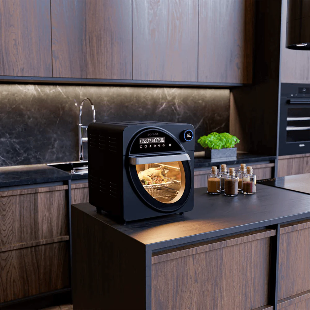 Porodo Lifestyle Dual Mode Touch Control Air Fryer & Oven 14.5L 1700W - Image 4