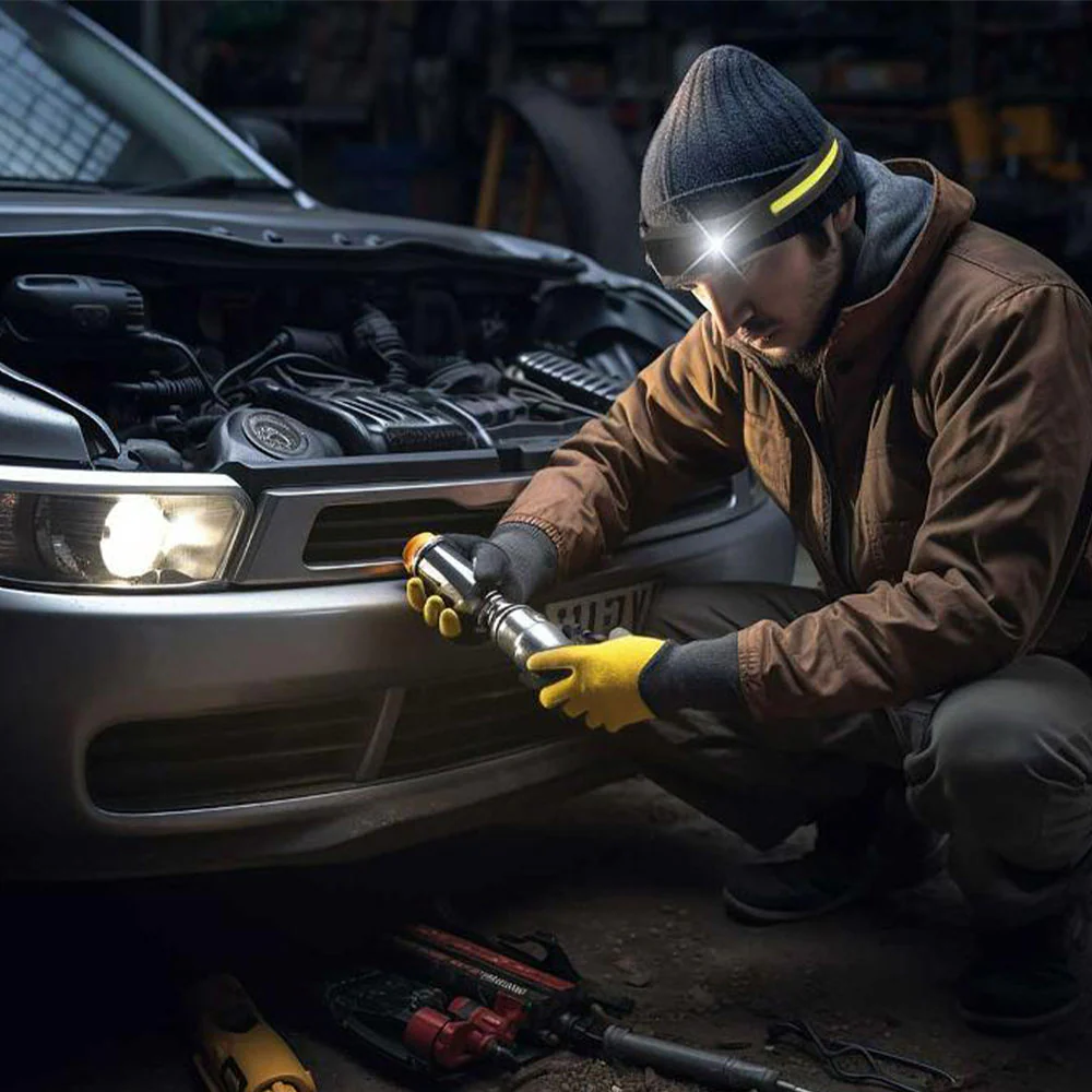 Porodo PD-LSHLBR Headlamp Dual Lighting 350 Lumens 5 Modes - Image 3
