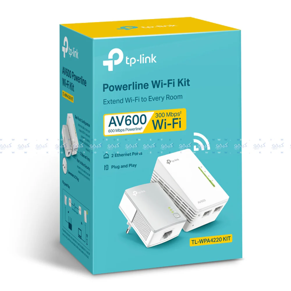 TP-Link AV600 Tl-WPA4220 Wireless Kit Power Line 2 Port 600Mbps - Image 3