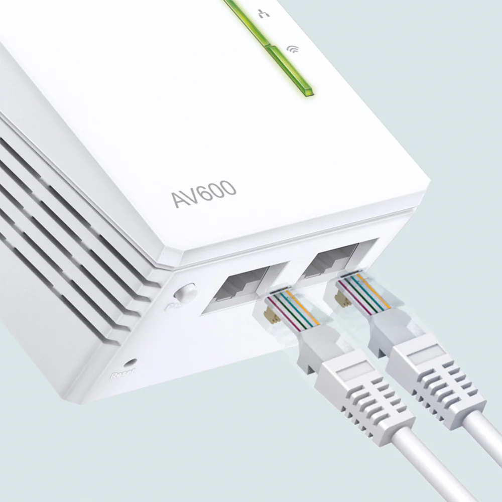 TP-Link AV600 Tl-WPA4220 Wireless Kit Power Line 2 Port 600Mbps - Image 4