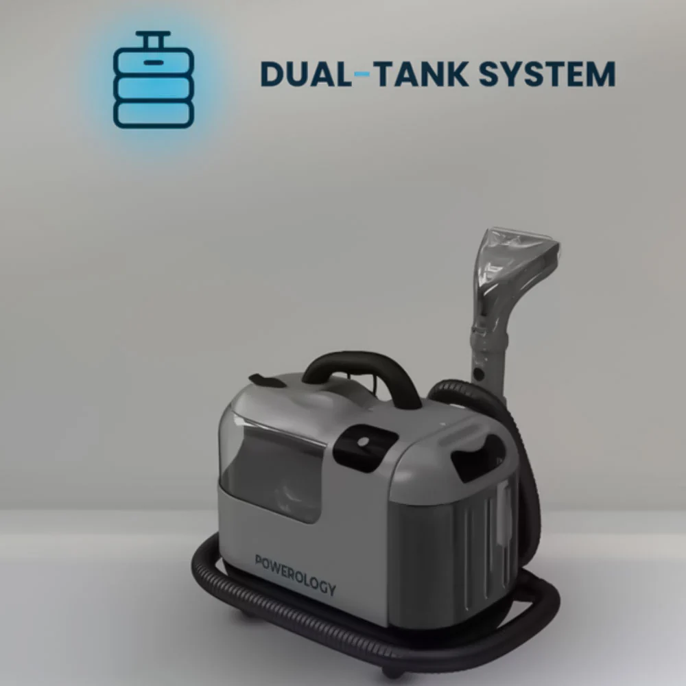 Powerology Powerful Spot & Stain Cleaner PCRTSCGY 1800ml 1200W - Image 5