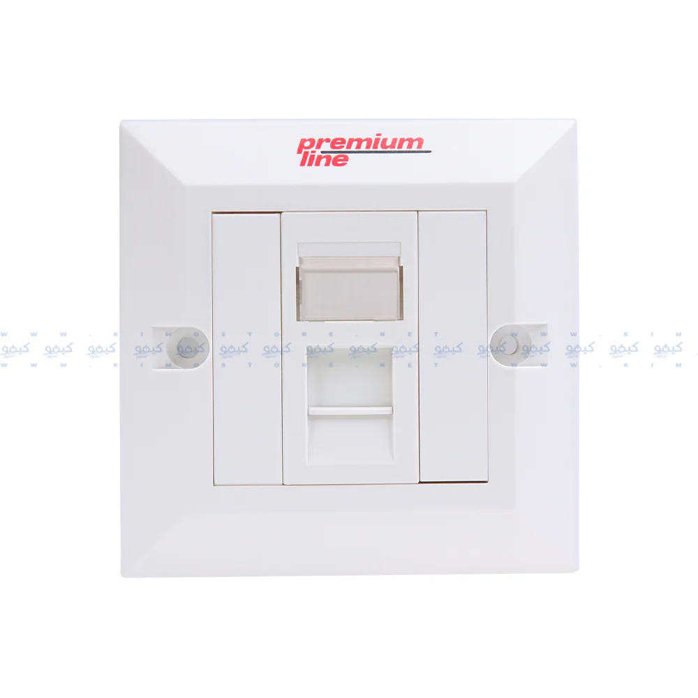 Premium Line Euro II Single Faceplate Right-angle 90°Entry