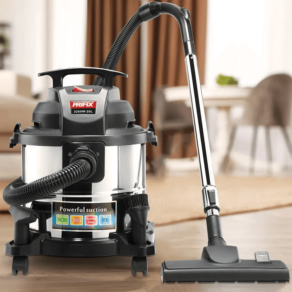 Prifix Wet & Dry Drum Vacuum Cleaner El Dababa 20L 2200W - Image 4