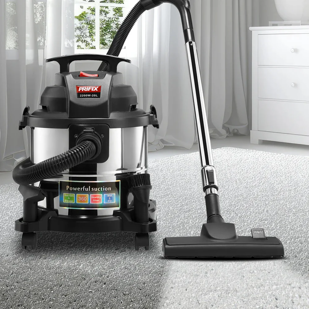 Prifix Wet & Dry Drum Vacuum Cleaner El Dababa 20L 2200W - Image 6