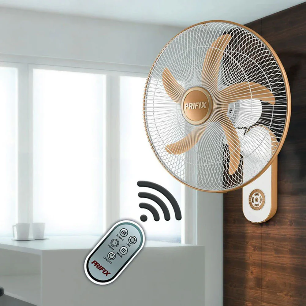 Prifix Wall Fan With Remote Hawaii WFH-181 18 Inch - Image 3