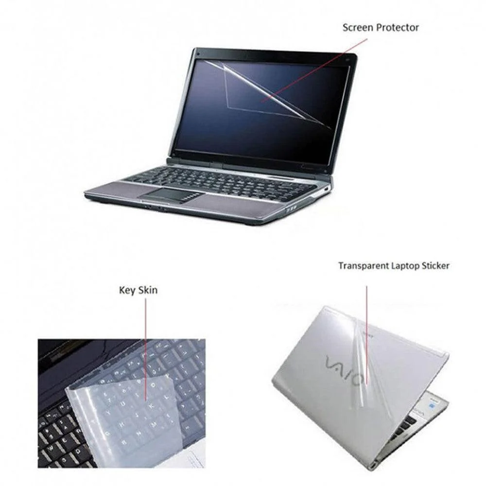 4X1 Transparent Protective Sticker For Laptop - Image 2