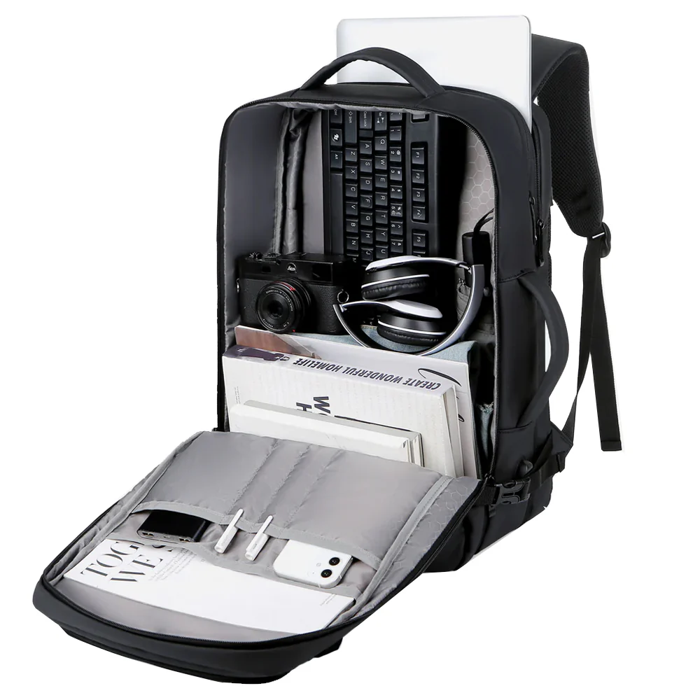 Rahala 2201 Laptop Backpack - Black - Image 6