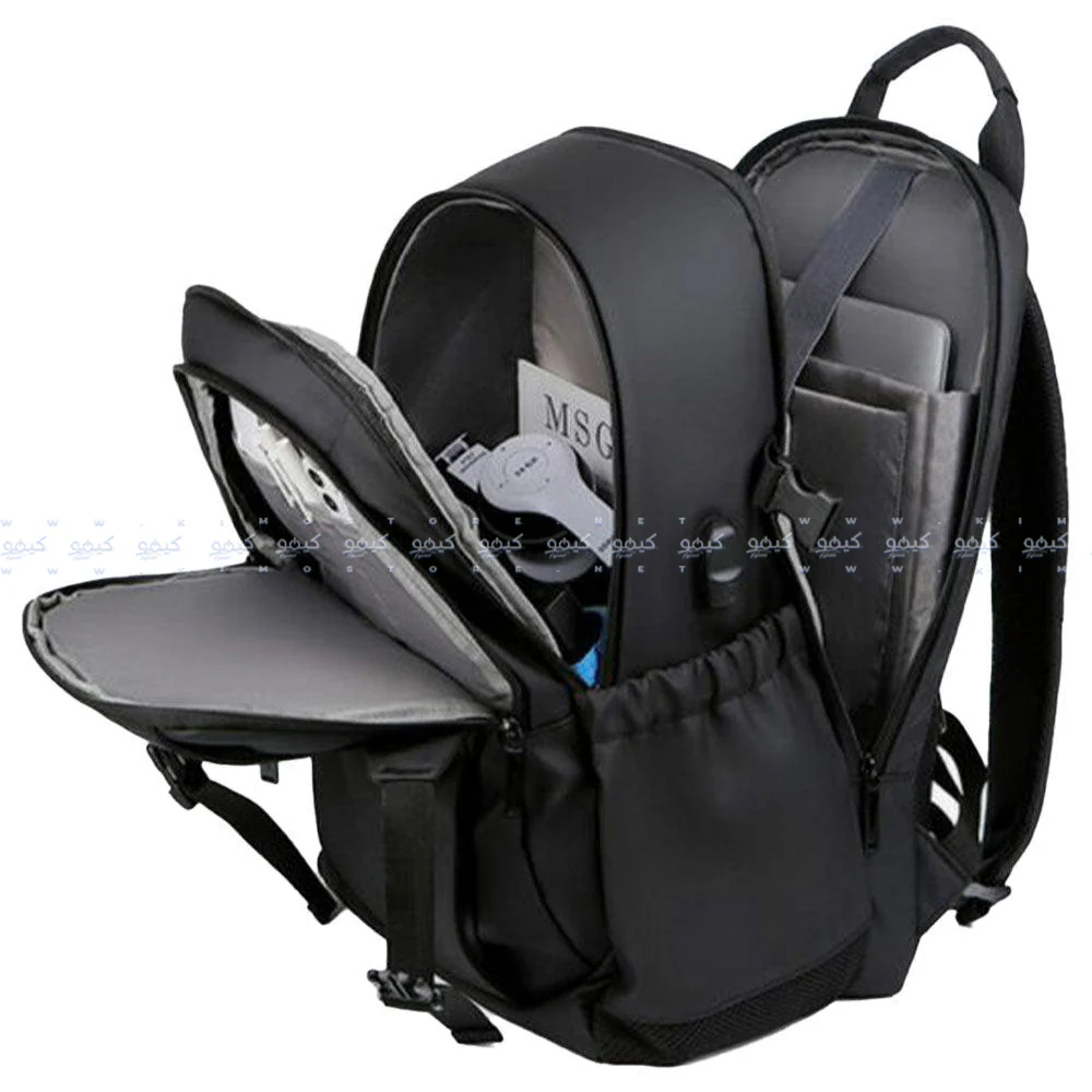 Rahala 2204 Laptop Backpack - Black - Image 8