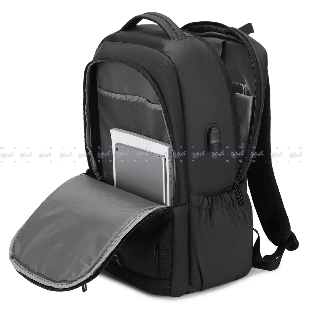 Rahala 2215 Laptop Backpack - Black - Image 3