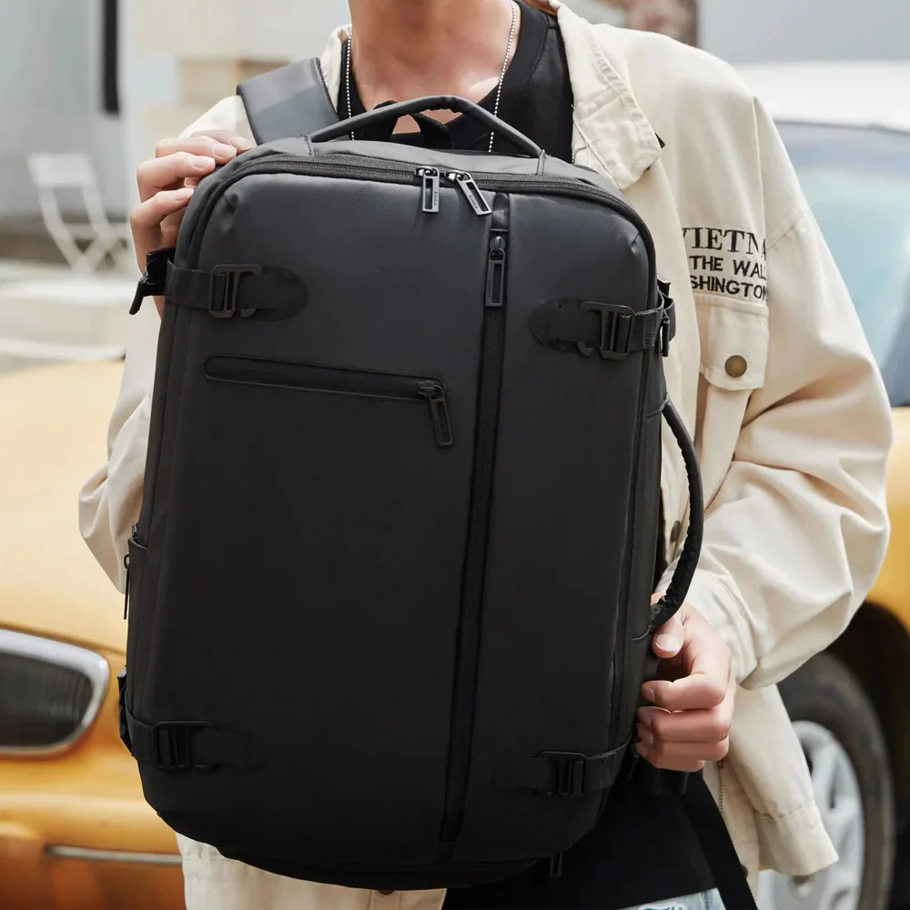 Rahala 3726 15.6 Inch Laptop Backpack - Black - Image 11