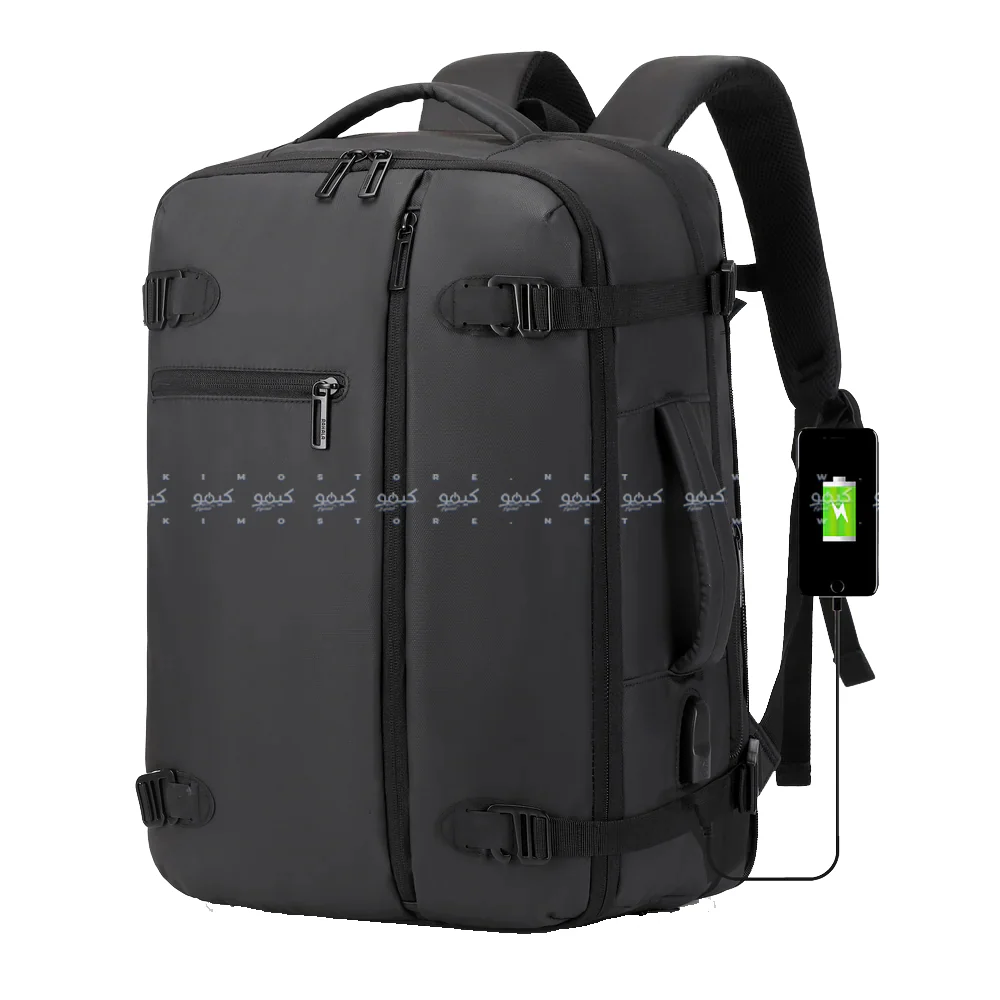 Rahala 3726 15.6 Inch Laptop Backpack - Black - Image 2