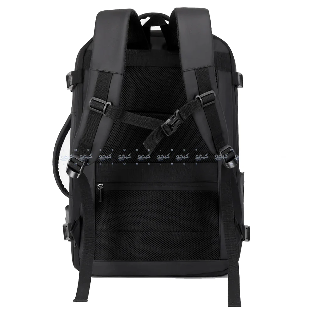 Rahala 3726 15.6 Inch Laptop Backpack - Black - Image 5
