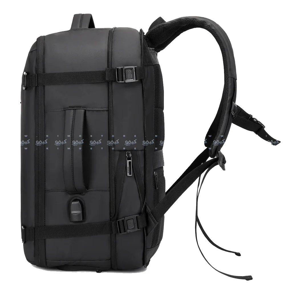 Rahala 3726 15.6 Inch Laptop Backpack - Black - Image 6