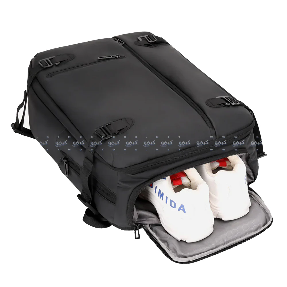 Rahala 3726 15.6 Inch Laptop Backpack - Black - Image 9