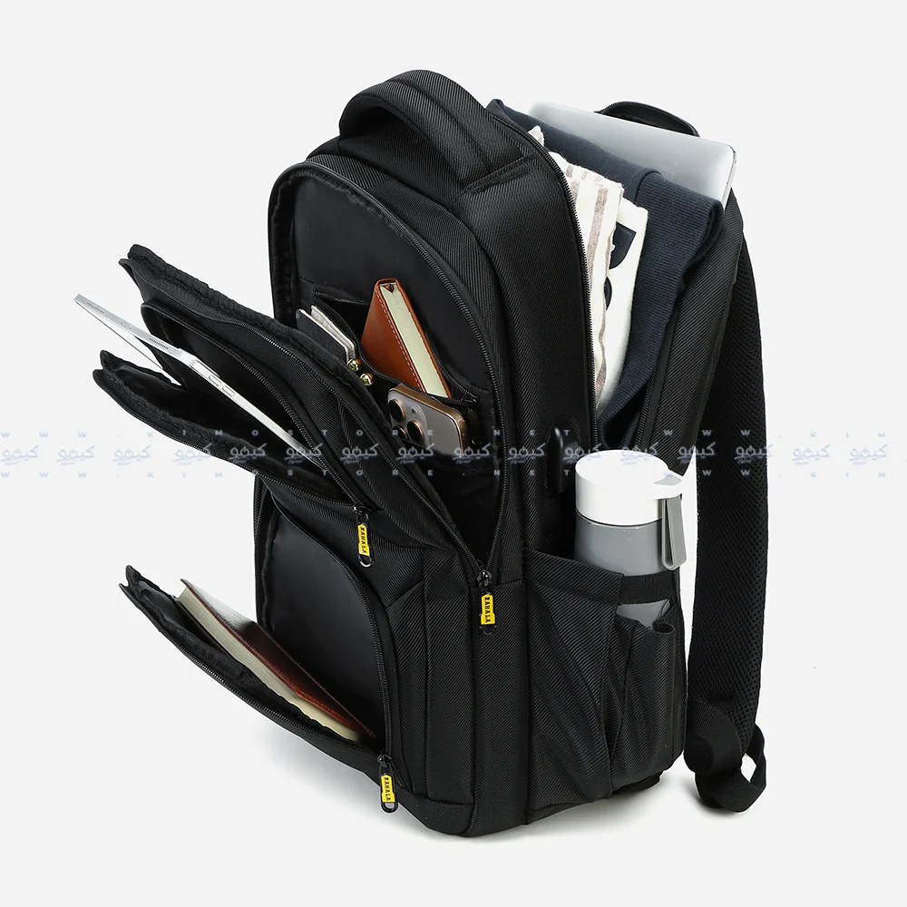 Rahala RAL-801 Laptop Backpack - Black - Image 11