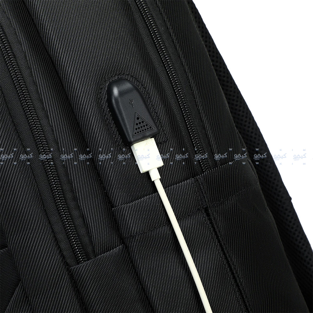 Rahala RAL-801 Laptop Backpack - Black - Image 6