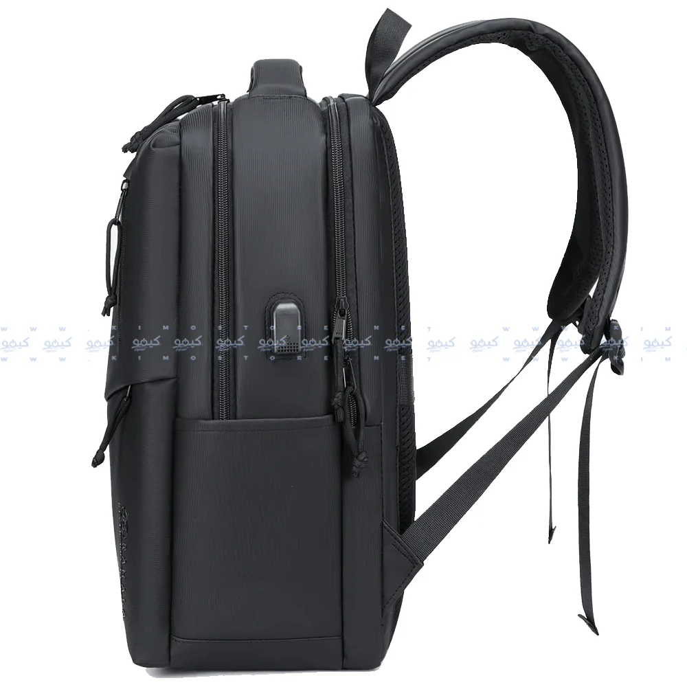 Rahala RAL816 Laptop Backpack - Black - Image 6