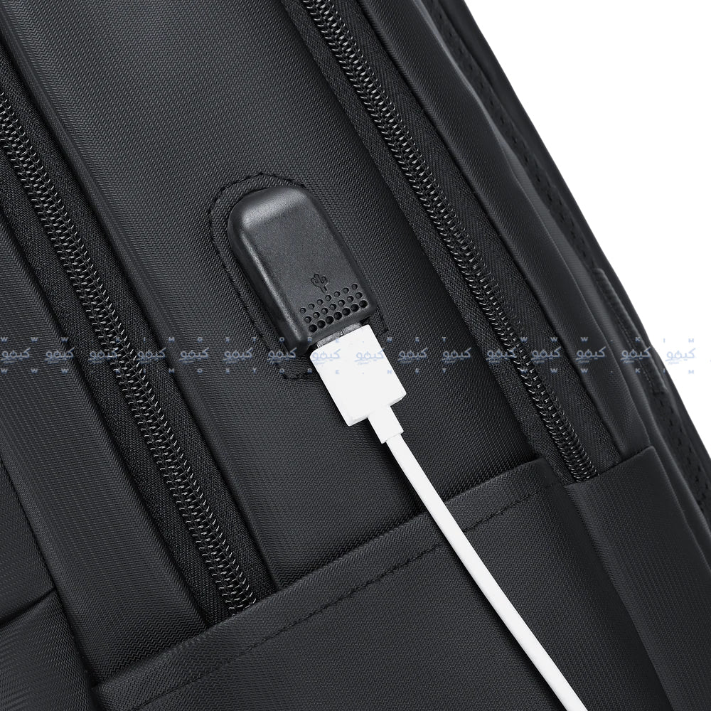 Rahala RAL816 Laptop Backpack - Black - Image 9