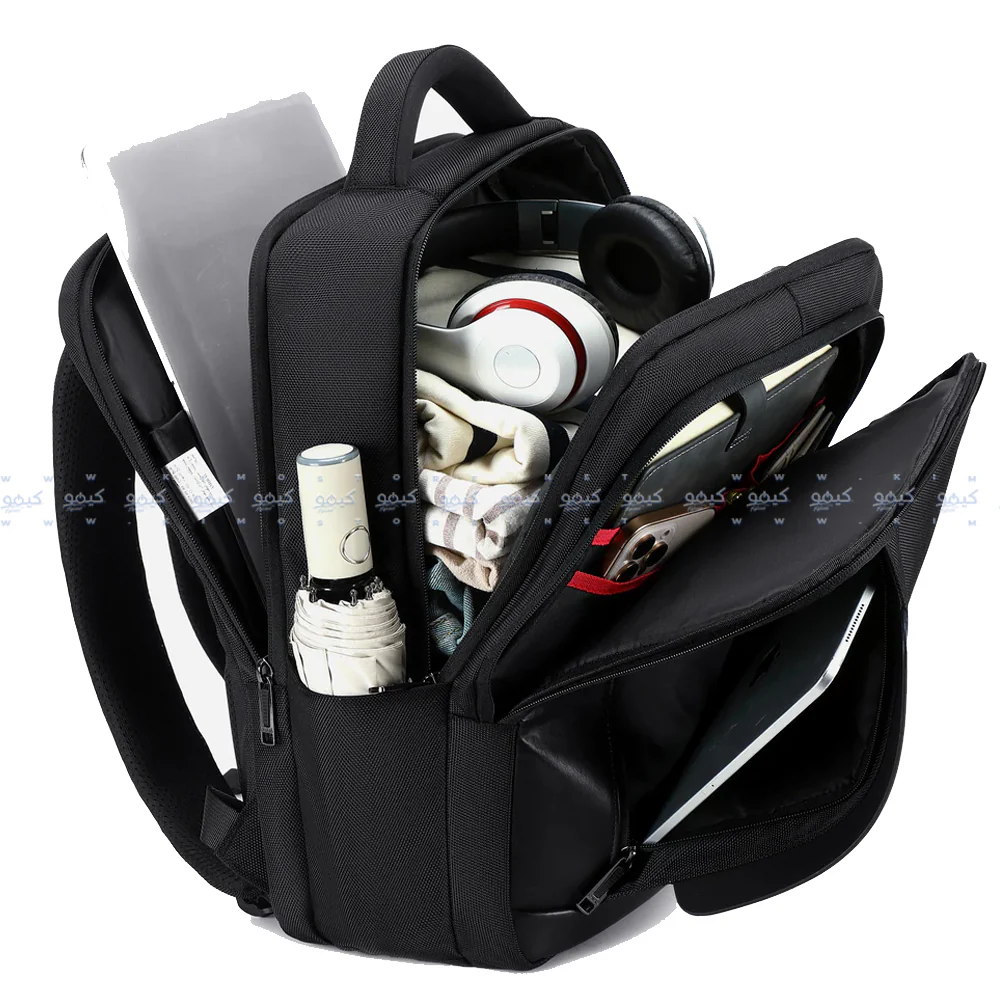 Rahala SH-51 Laptop Backpack - Black - Image 9