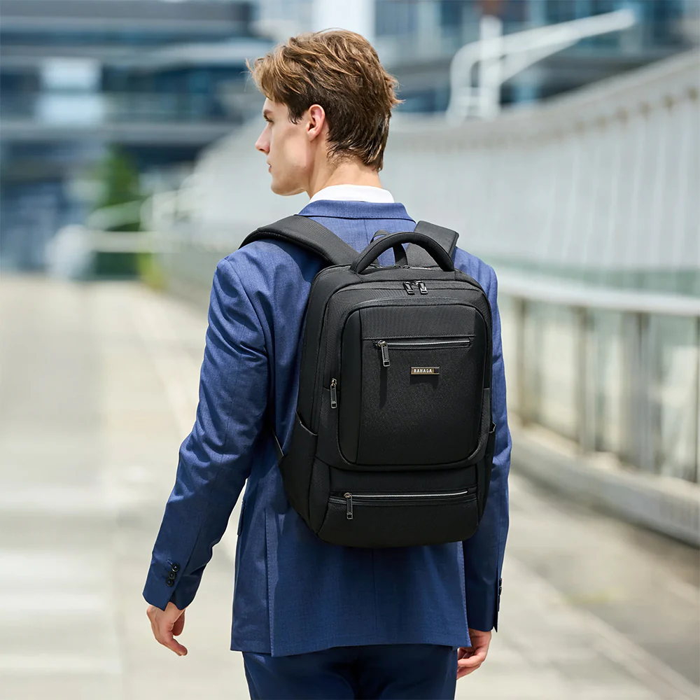 Rahala SH-53 Laptop Backpack - Black - Image 14