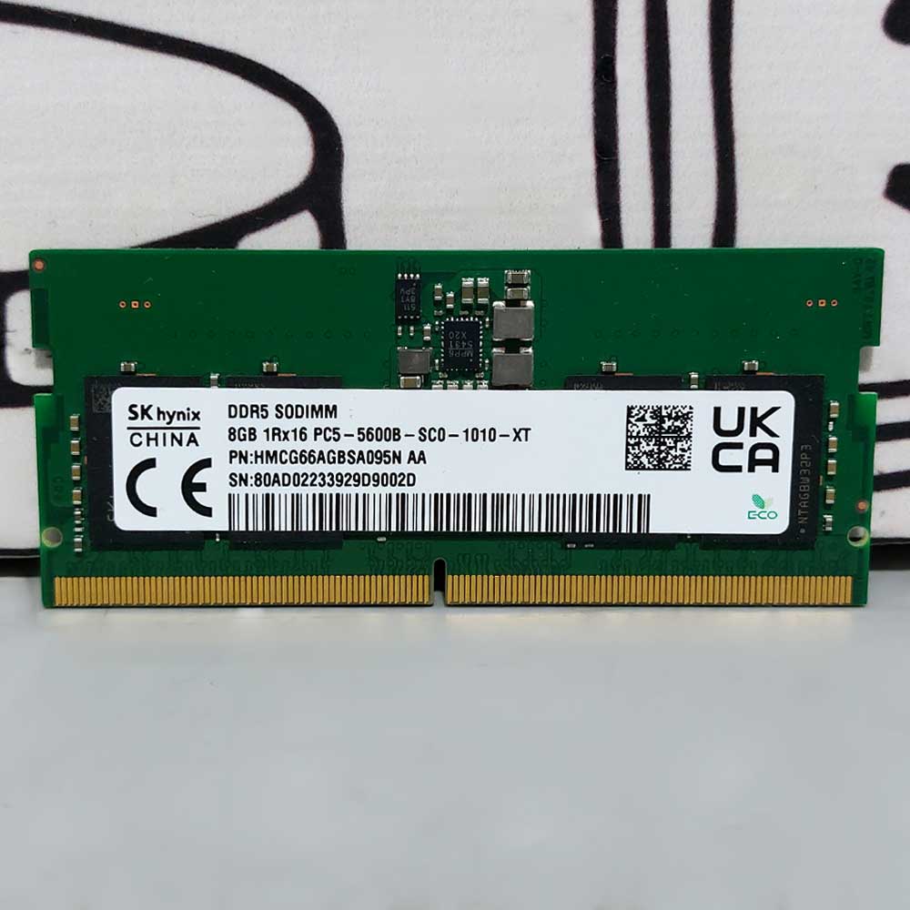 RAM For Laptop 8GB DDR5 PC5 5600bMHz (Original Used) - Image 2
