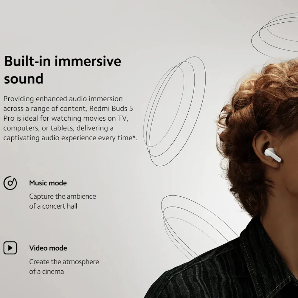 Redmi Buds 5 Pro Earbuds - Moonlight White - Image 18